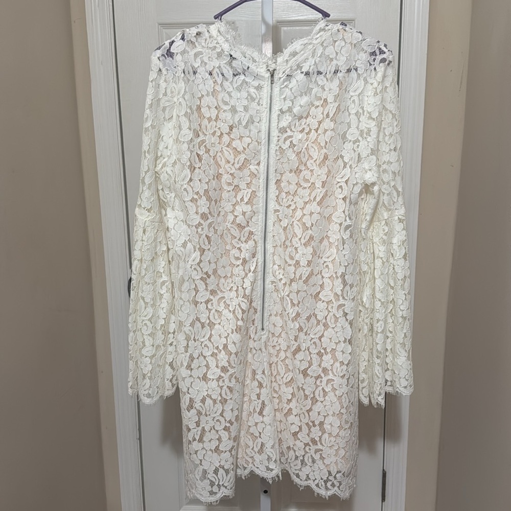 Anthropologie Endless Rose lace bell sleeve dress - Picture 6 of 6